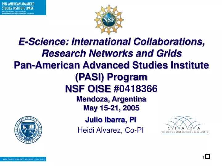 e science international collaborations research