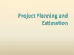 Project Planning and Estimation
