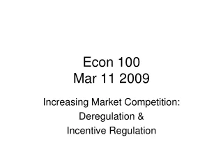 Econ 100 Mar 11 2009