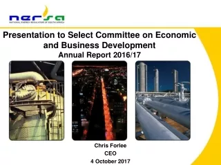 Presentation to Select Committee on Economic and Business Development Annual Report 2016/17