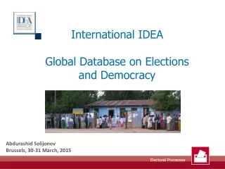 International IDEA Global Database on Elections and Democracy