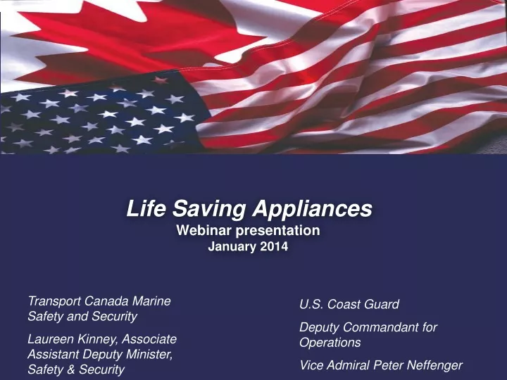 life saving appliances webinar presentation january 2014