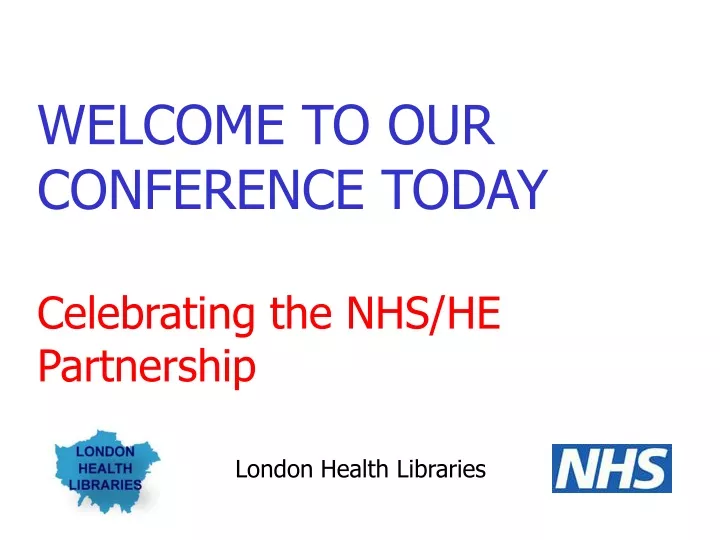 welcome to our conference today celebrating
