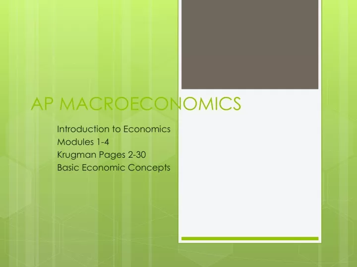 ap macroeconomics