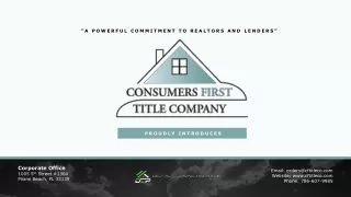 “A POWERFUL COMMITMENT TO REALTORS AND LENDERS”