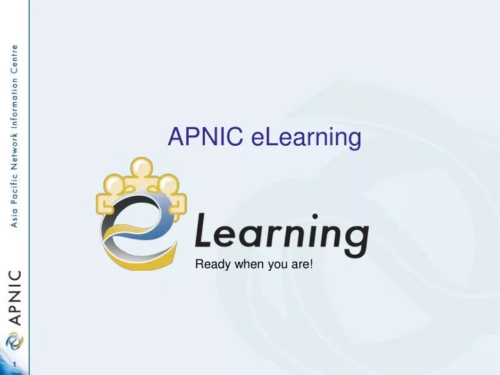 apnic elearning