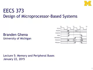 EECS 373 Design of Microprocessor-Based Systems Branden Ghena University of Michigan