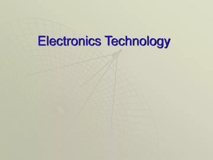 electronics technology