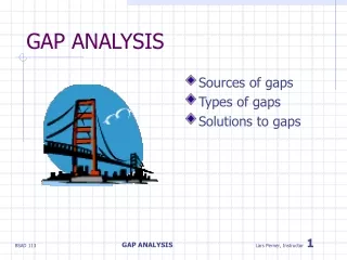 GAP ANALYSIS