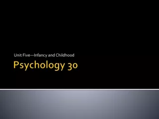 Psychology 30