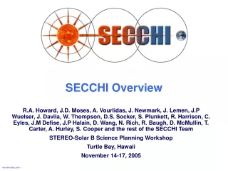 SECCHI Overview
