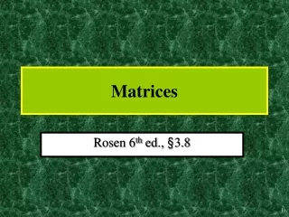 Matrices