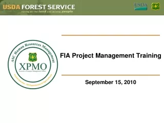 FIA Project Management Training