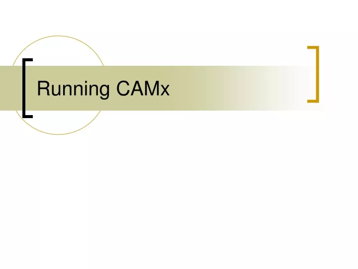 running camx