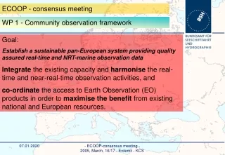 ECOOP - consensus meeting