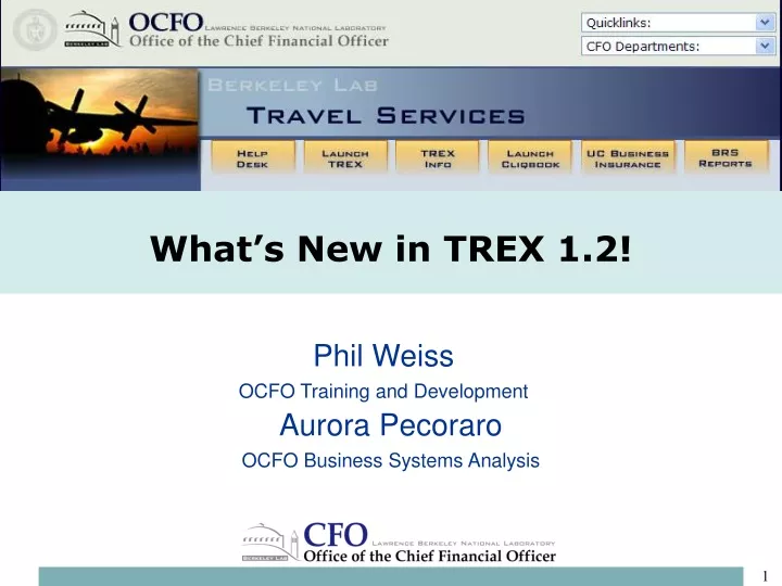 what s new in trex 1 2