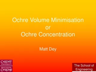 ochre volume minimisation