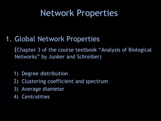 Network Properties