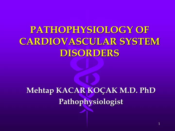 pathophysiology of cardiovascular system disorders