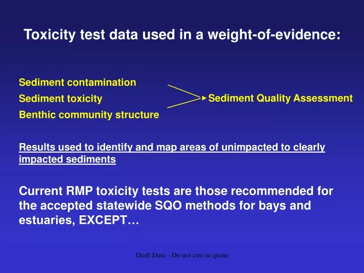 sediment quality assessment