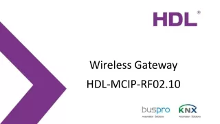 Wireless Gateway HDL-MCIP-RF02.10