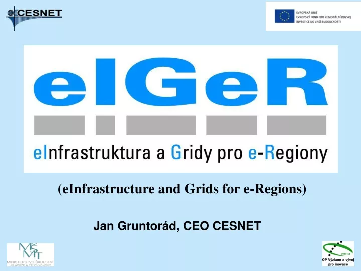 einfrastructure and grids for e regions
