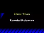 Revealed Preference Analysis: Behavioral Hypothesis and Preference Relations - slide 1