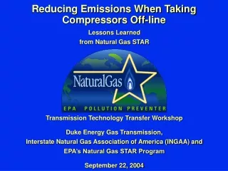 Reducing Emissions When Taking Compressors Off-line