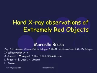 Hard X-ray observations of Extremely Red Objects