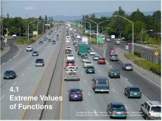 4.1 Extreme Values of Functions