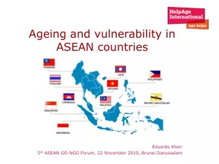 Ageing and vulnerability in ASEAN countries