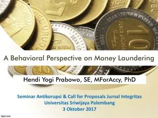 A Behavioral Perspective on Money Laundering