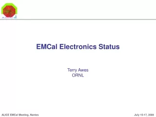 EMCal Electronics Status Terry Awes ORNL