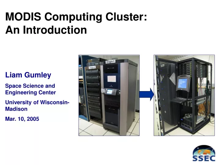 modis computing cluster an introduction