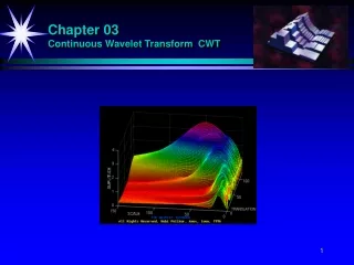 Chapter 03 Continuous Wavelet Transform  CWT