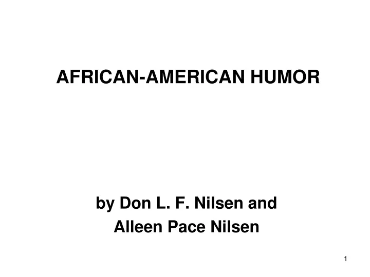 african american humor