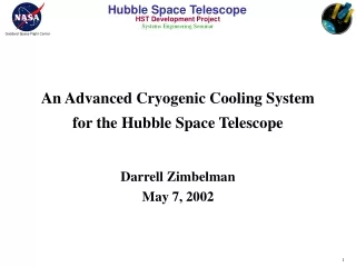 An Advanced Cryogenic Cooling System for the Hubble Space Telescope