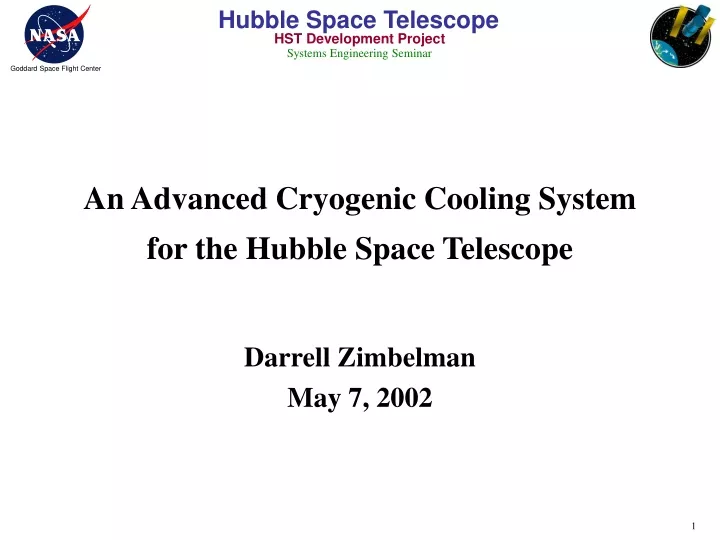 an advanced cryogenic cooling system for the hubble space telescope