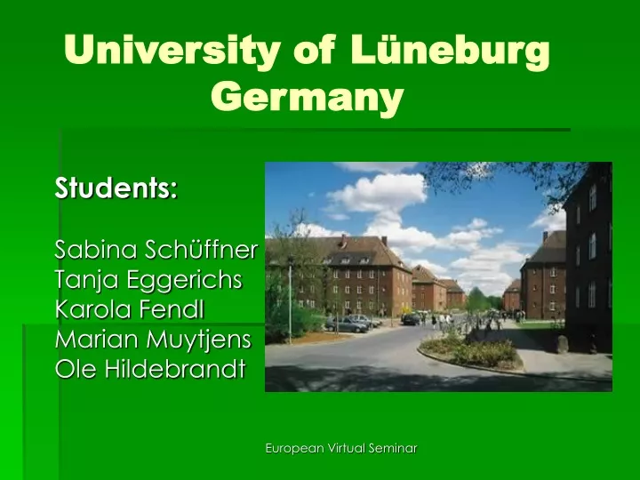 university of l neburg germany