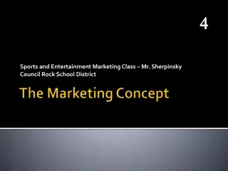 The Marketing Concept