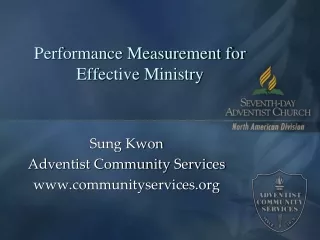 Performance Measurement for Effective Ministry