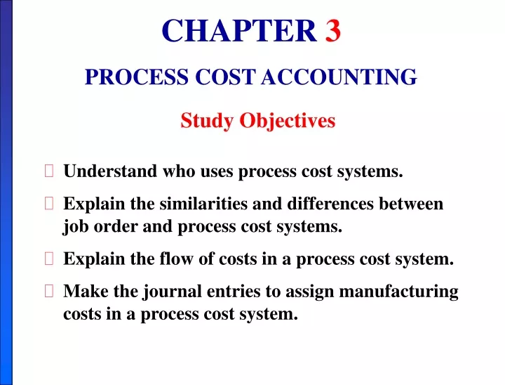 chapter 3 process cost accounting