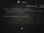 Mastering Audio Engineering Beyond: Mixing Case Studies in Game Development - slide 1
