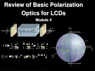 Review of Basic Polarization Optics for LCDs Module 4