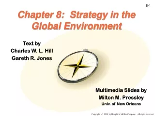 Chapter 8:  Strategy in the Global Environment