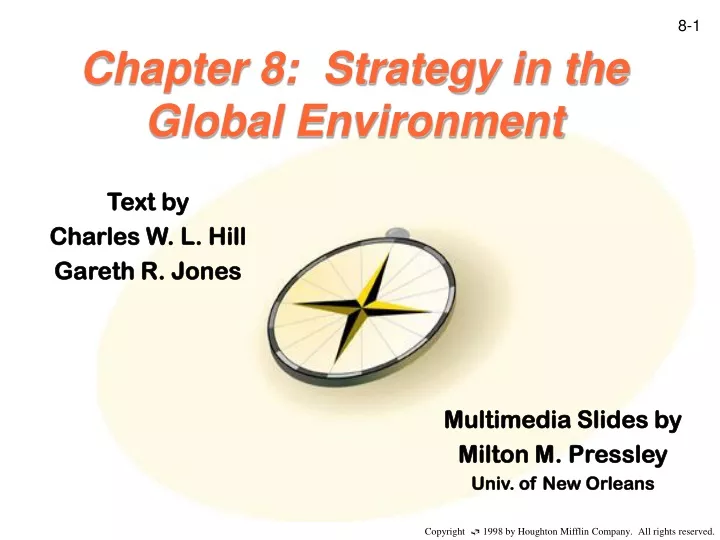 chapter 8 strategy in the global environment