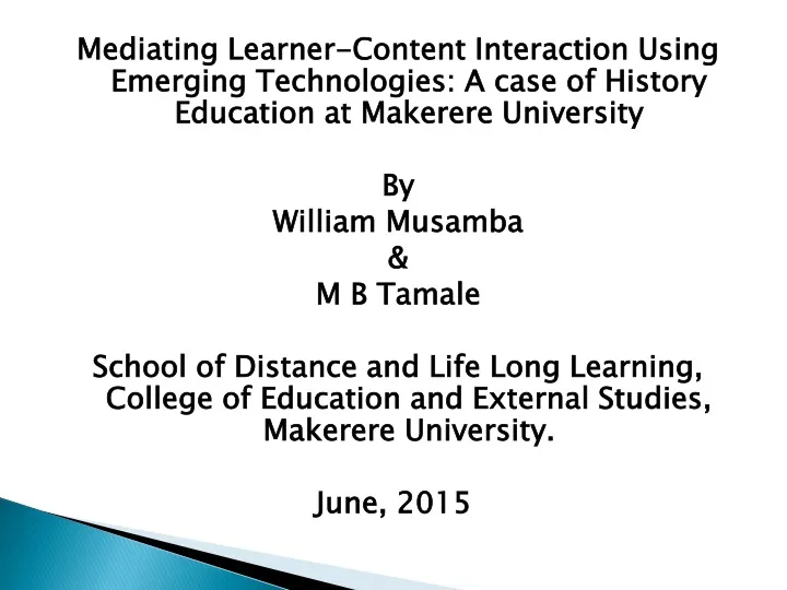 mediating learner content interaction using