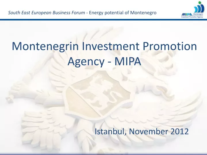 montenegrin investment promotion agency mipa