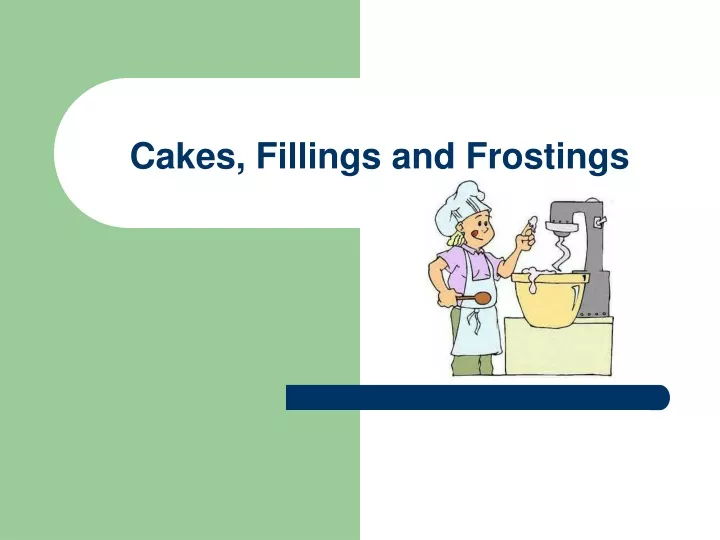 cakes fillings and frostings