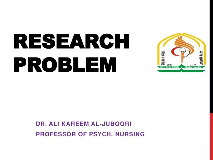 research problem